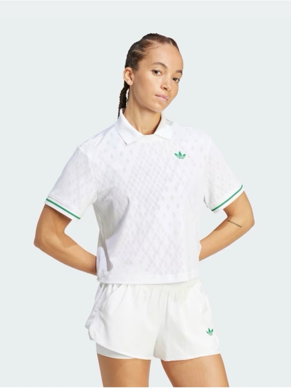 Adidas [L] Tennis Pro Women's Climacool Shorts Set (Polo+Shorts) JM4732+JM4734 - Picture 9 of 17